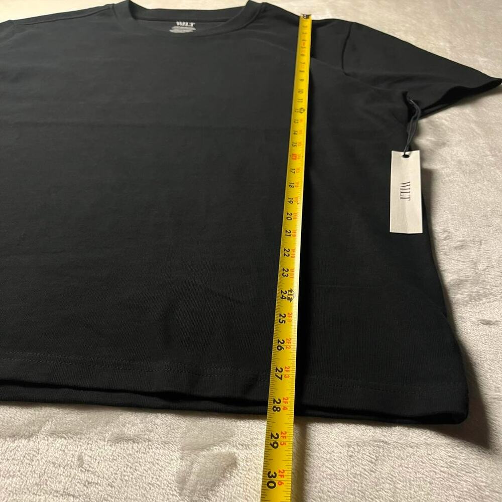 NWT Wilt 100% Organic Cotton Box T-Shirt Women's L Black Thick Heavy Luxury Feel - Picture 6 of 6
